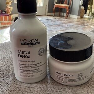 LOREAL Metal Detox shampoo and mask set